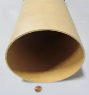 Phenolic LE Linen Tube 7.187" OD x 6.937" ID x 1/8 Wall x 36"