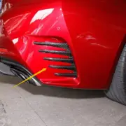 Real Carbon Fiber Rear Bumper Side Vent Panel Trim For Lexus RC200 300 350 RC F (for: Lexus)