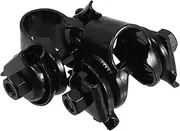 Comfortable Exercise Bike Seat Adapter 2pcs Seatpost Clamp Mounting Buckle Lockable Saddle Clamp for Mountain Folding Bikes