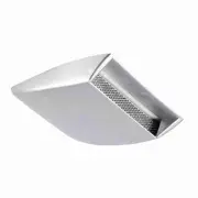 ˇAuto Car Air Flow Intake Scoop Bonnet Vent Sticker Cover Hood Silver