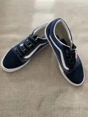 Vans Old Skool V Shoes Men’s Size 11.5 Blue/Navy Hook and Loop Fastener