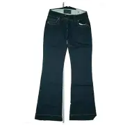 Pepe Jeans Women Pants Bootcut Flare Wide Leg Stretch W28 L34 Dark Blue