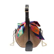 Nevenka Women Crochet Shoulder Crossbody Bag Tassel Beach Bag