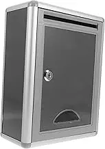 KITANDOVE 1 Set Wall Mounted Mailbox with Lock Large Capacity Secure Post Box for Home Office Outdoor Use Modern Design Easy Installation Weatherproof Letter Box