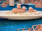 3d Printed Kit 1/700 Germany Grosser Kurfurst Battleship(full Hull/waterline)