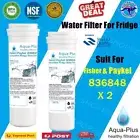 2 X Fisher Paykel Replacement Fridge Water Filter 836848