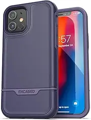 Encased Protective iPhone 12/iPhone 12 Pro Case Purple (2020 Rebel Armor) Military Grade Full Body Rugged Cover