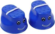 Plastic Walk Stilts Kids Jumping Balance Training Toy Potted Stilts 2PCS Blue Kids Jumping Stilts Balance Walk Stilt Walk Potted Stilts Kids Stilts