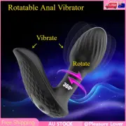 Rotating Anal Vibrator Vibrating Butt Plug Remote Prostate Stimulator Sex Toys