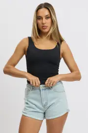 Denim Relaxed Shorts Low rise - Size 16XL, Women's Relaxed Short
