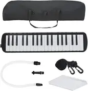 37 Key Mouth Piano Melodica Keyboard, Accordions Instrument With Carrying Bag Strap Mouthpiece Portable Blowpipe, Kids Beginners Students