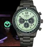 CITIZEN 星辰 ECO-DRIVE 夜光型者 夜光計時手錶-CA4507-84X