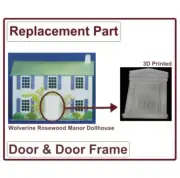Vintage Wolverine "Rosewood Manor" Dollhouse Replacement Part Door and/or Frame