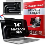 SightPro Magnetic Privacy Screen for MacBook Pro 14 Inch (2021-2024, M1, M2, M3, M4, Pro, Max) Removable Laptop Privacy Filter Shield and Protector