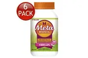 6 x METAMUCIL FIBRECAPS FIBRE SUPPLEMENT CONSTIPATION PSYLLIUM HUSK 100 CAPSULES