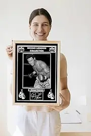Boxing Legends Collection: Big George, George Foreman Heavyweight Olympic Champion Pre-Printed Autograph Signed Print Boxing Memorabilia Fan Art (A3 Print Only)
