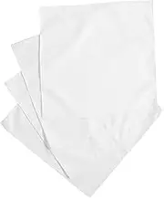 4pcs White Cloth Napkins Washable Decorative Dinner Napkins for Weddings Parties Banquets and Everyday Dining Elegant Table Decor