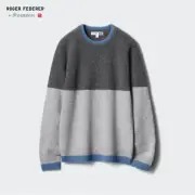 Uniqlo Roger Federer JWA Premium Lambswool Crew Neck Long Sleeve Sweater 465889