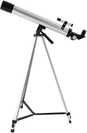 Refractor Telescope with Tripod & Finder Scope, Portable Telescope for Kids & Astronomy Beginners, Focal Length 600Mm, 9