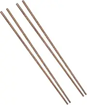 2 Pairs Heat Resistant Long Wooden Chopsticks for Cooking Frying Hot Pot Smooth Safe Asian Utensils for Chinese Cuisine for Noodle Scooping and Stirring