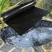 Black Pond Liners for Garden Ponds 3x4m 4x7m 5x5m 6x8m 8x10m 10x15m Tarpaulin Sealing Pools Membrane for Fish Pond Landscaping Water Feature Streams Fountains Pond Lining Film(3x12m(9.8x39.3ft))