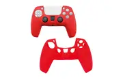 Silicone Protective Case for Sony Play Station PS5 Controller Skin Protective Case-Red
