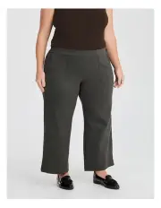 [Taking Shape] Petite Milla Wide Leg Pant in Olive/Black