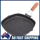 Nonstick Steak Pan with Folding Handle Grilling Pan Steak Skillet for Stove Tops