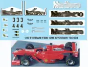 1/20 Decals for FERRARI F300 1998 SPONSOR SCHUMACHER DECAL TBD138