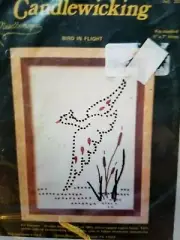 NeedleMagic "Bird in Flight" Candlewicking Kit Size 5" x 7"