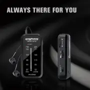 Mini Pocket Walkman AM FM Radio Stereo Radio Music Player with Headphones