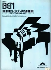MICHAEL JACKSON BEN SHEET MUSIC STEP UP EASY PIANO SOLO COATES RARE NEW ON SALE