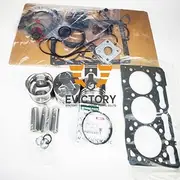 for KUBOTA D1105 Rebuild Overhaul kit Piston Ring Valve Guide Full Gasket kit Excavator Parts