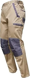 [BIG BEE] Street Cargo Pants Stretch Cotton Work Pants Contrast Knee Pocket