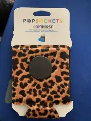 PopSockets PopThirst Soda Can Sleeve Leopard Prowl Print