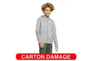 Nike Boys Kids Size M Smoke Grey Full Zip Club Hoodie Children Sportswear Jumper