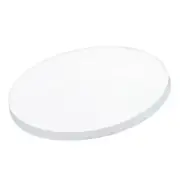 6pcs Silicone Rubber Sheet Gaskets 50mm OD 3mm Thick Round Solid Washer, White