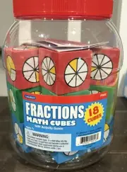 *NEW Lakeshore learning FRACTIONS MATH CUBES 18 pieces