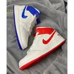 韓國代購 AIR JORDAN 1 MID （GS）“85” 白紅藍 鴛鴦 休閒鞋 籃球鞋 DH0200-100