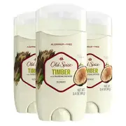 Old Spice Men's Aluminum-Free Deodorant Timber with Sandalwood 24/7 Odor Prot...