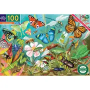 100pc eeBoo Jigsaw Puzzle Love of Bugs 45x68cm Kids Educational Game 5y+