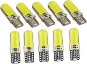 10pcs Cob Led Car Lights W5w T10 Wedge Bulbs Auto Small Lights Led Trunk Lamp