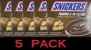 5x SNICKERS CANDY BAR Flavored Pudding & Pie Filling Dessert Mix 2.55 oz 5 PACK