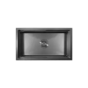 PINIZ Single Bowl Workstation Kitchen Sink - Slide Lip - Nano Coated 1.2mm Thick Stainless Steel - Anti-Scratch - 750mm - PVD Gunblack
