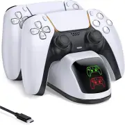 PS5 Controller Charging Station, Playstation 5 Dualsense Controller Charger D...