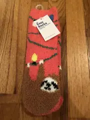Nwt Old Navy Kids Sloth Socks Christmas Holiday Pink