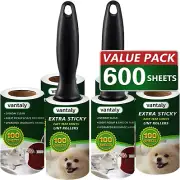 Lint Rollers Pet Hair Extra Sticky 600 Sheets Mega Value Set Lint Roller 2 Hats