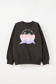 [Cotton On Kids] Cotton On Kids - Barbie Oversized Crew - Lcn mat barbie slopes/phantom 3 LCN MAT BARBIE SLOPES/PHANTOM