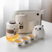Panda Kung Fu tea set Teacup Set Portable Travel High-end business gift