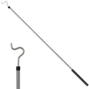 Adjustable Clothes Hook Pole Hanging Clothes Extendable Hook Rod for Wardrobes